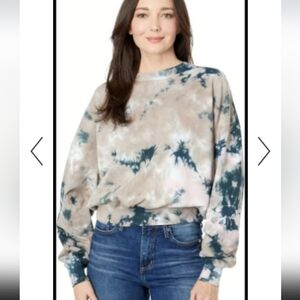 Wildfox Lefitte Tie Dye Wash Fifi Pullover Sweater XL